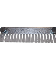 Chick protection brush for feed cart